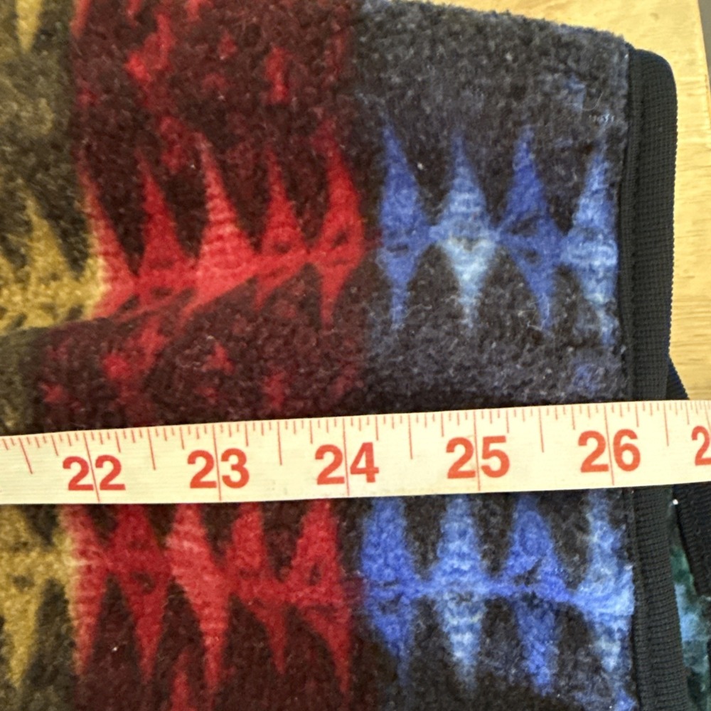 OBERMEYER Multicolor Button Ski Pullover Fleece Quarter Button Made in USA M/L - Picture 5 of 5